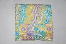 Ethnic Indian Wedding Dupatta Sequins Emb Scarf Beaded Georgette Veil Stole L"