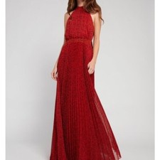 NWT Alice + Olivia Kelissa Leopard Halter Pleated Maxi Dress Size 8, $320