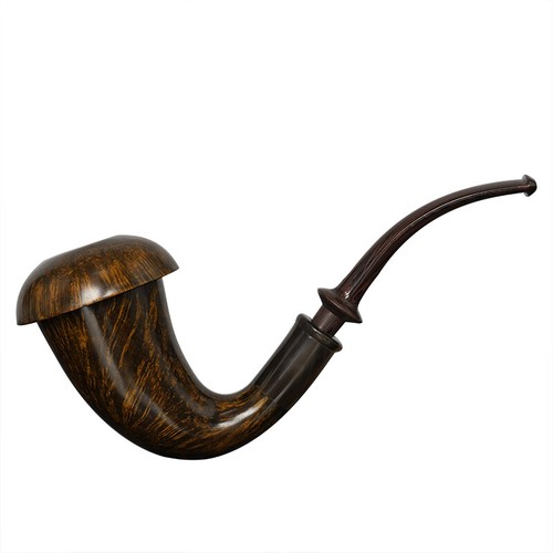 Sherlock Holmes Calabash Pfeife Bruyère Holz Tabakpfeife Handarbeit glatt Pfeife - Picture 8 of 8