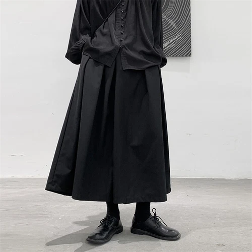 Damen Street Style lockere Hose weites Bein japanische Freizeithose Rock Hose - Bild 2 von 13
