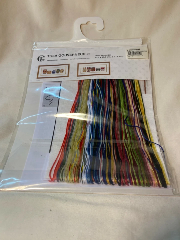 Thea Gouverneur - Ollas de mermelada #3047 - Kit de puntada cruzada - Nuevo - Hecho en Holanda Foto 4 de 4