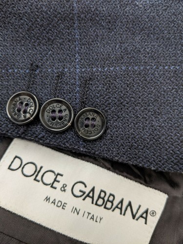 DOLCE & GABBANA Wool Silk Unconstructed Check Tweed Blazer Coat Jacket 48 38 US