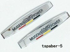 New Jdm Mugen Power Fender Badge Emblem Car Body Side Skirt Sticker Mugenpower