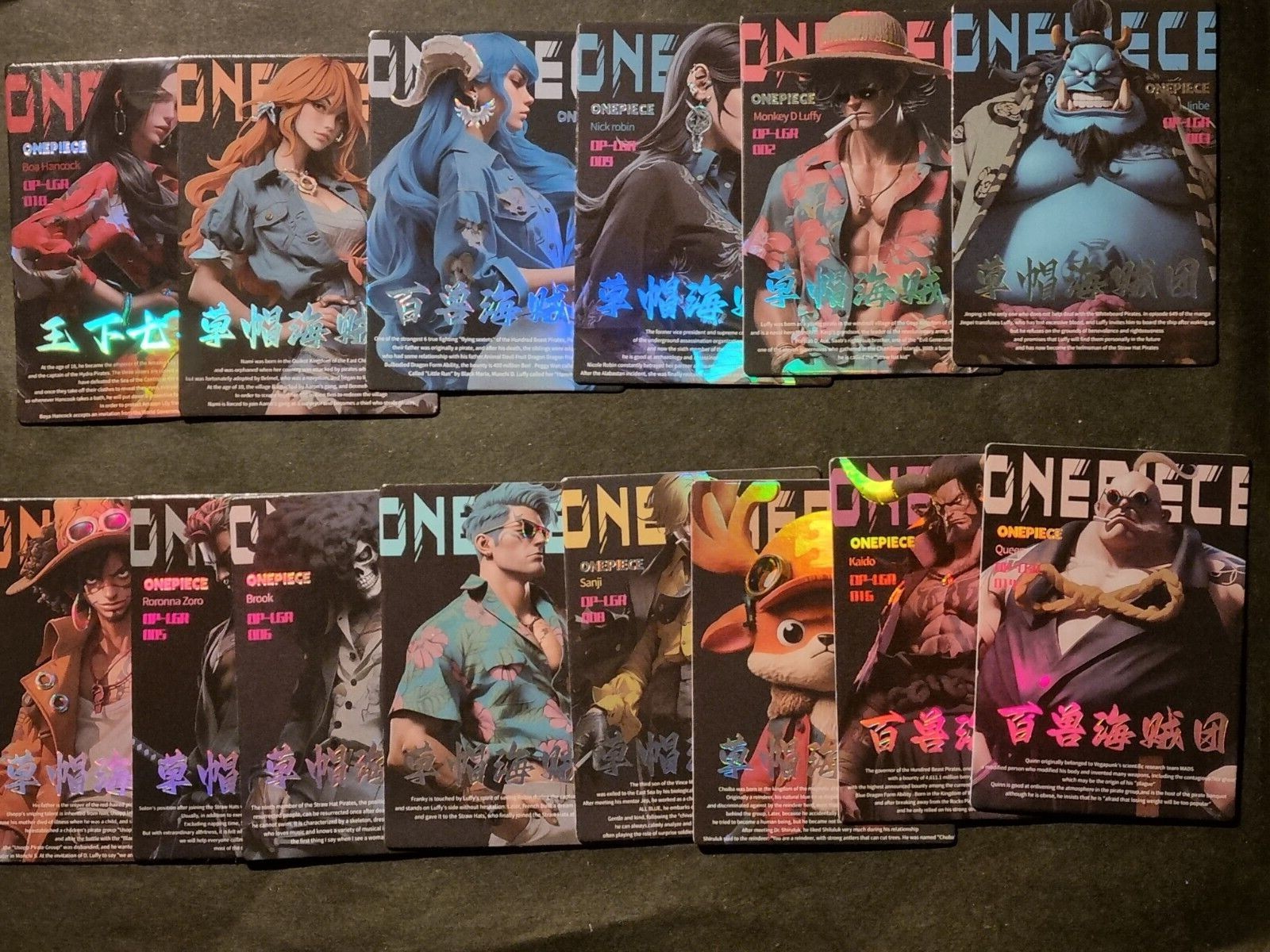 ONE PIECE - SET COMPLETO - LGR - 001-018 - OTTIME CONDIZIONI - NAMI -BOA HANCOCK