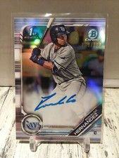 2019 Bowman Chrome 1st Ronaldo Hernandez Refractor Auto 89/499 Rays ROOKIE RC SP