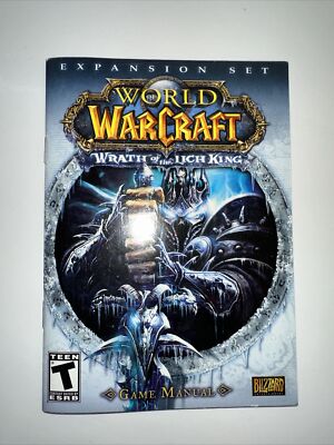 World Of Warcraft Wrath of the Lich King PC Game Manual Only No Disc