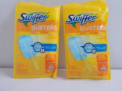 Swiffer Duster Soft Fiber Cleaning Wand Lot of (2) Spring Cleaning Dust Trapping