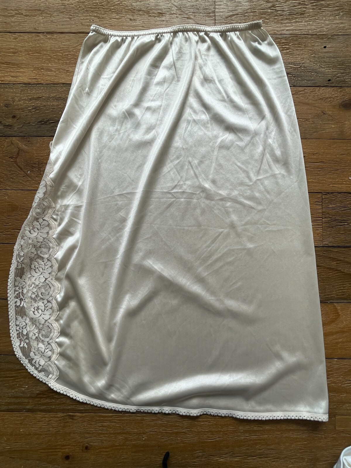 Vintage MAIDENFORM Chantilly LACE Half SLIP Slit Leg … - Gem