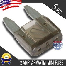 5 Pack 2A Mini Blade Style Fuses APM/ATM 32V Short Circuit Protection Car Fuse