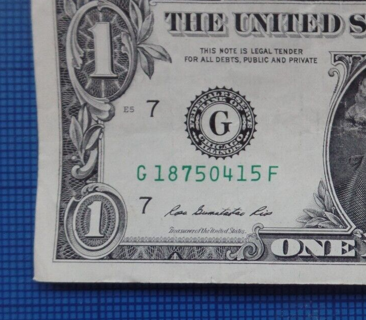 1875 APRIL 15 - ONE DOLLAR 2013 -FANCY SERIAL NUMBER -WILD WEST