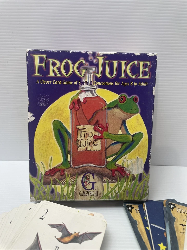 Frog Juice A Clever JUEGO DE CARTAS de hechizos y brebajes GameWright 1997 INCOMPLETO Foto 2 de 4