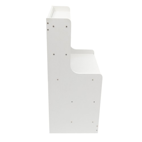 Nightstand With 2 Drawers Nightstand With Storage Shelf Modern Nightstand White - Picture 14 of 21