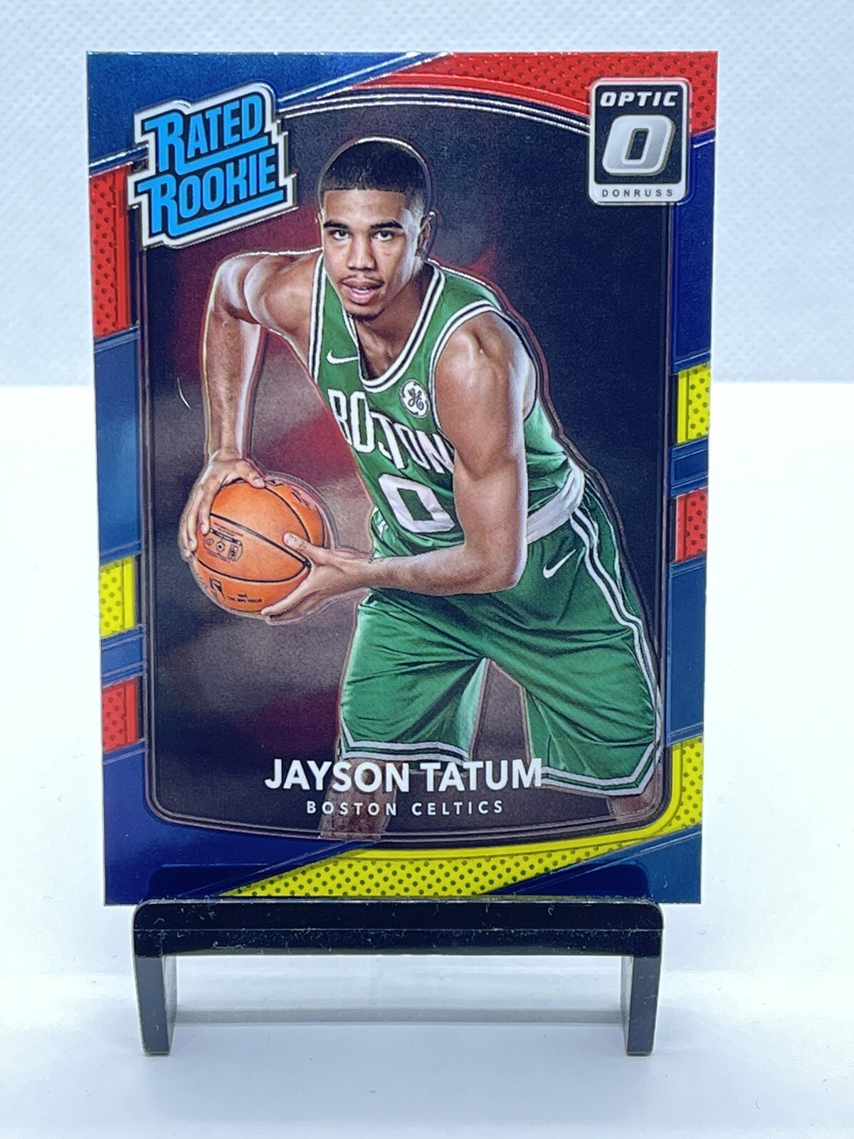 JAYSON TATUM 2017-18 Donruss Optic Rated Rookie Red and Yellow RC Celtics #198