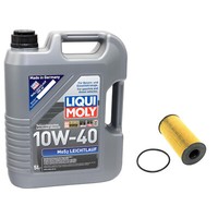 MotoröL Set MOS2 Leichtlauf 10W40 5 Liter ÖLfilter SH4053P FüR Nissan Opel