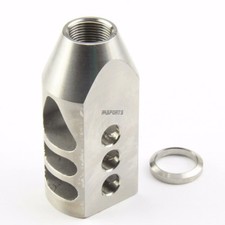 Stainless Steel 308 .308 Tanker Style Muzzle Brake 5/8x24 Pitch