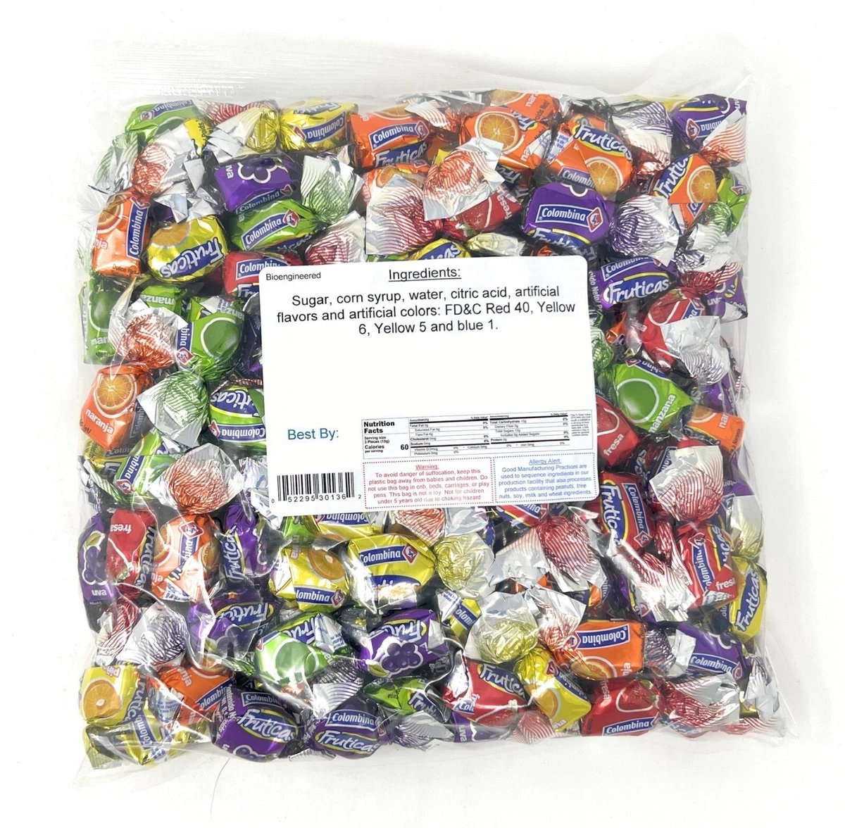Colombina Mini Fruit Filled Hard Candy LB Bulk Bag, 58 OFF