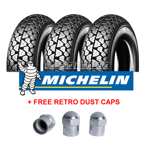 Pneumatico Michelin S83 Per Scooter - Misura 3.00-10, Design Retrò Con Grip Moderno