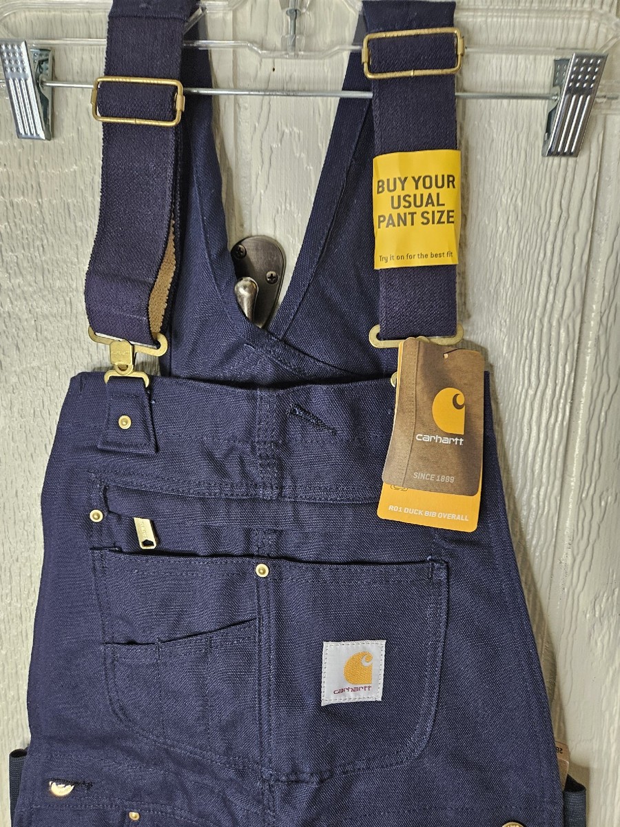navy blue carhartt bibs