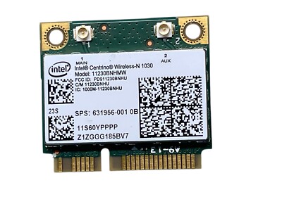 HP G4 G6 DM1 DV4 DV6 DV7 INTEL 11230BNHMW WIFI MINI-PCI WIRELESS CARD 631956-001