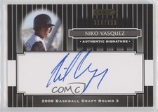 2008 Razor Signature Series Black 111/199 Niko Vasquez #199 Auto md3