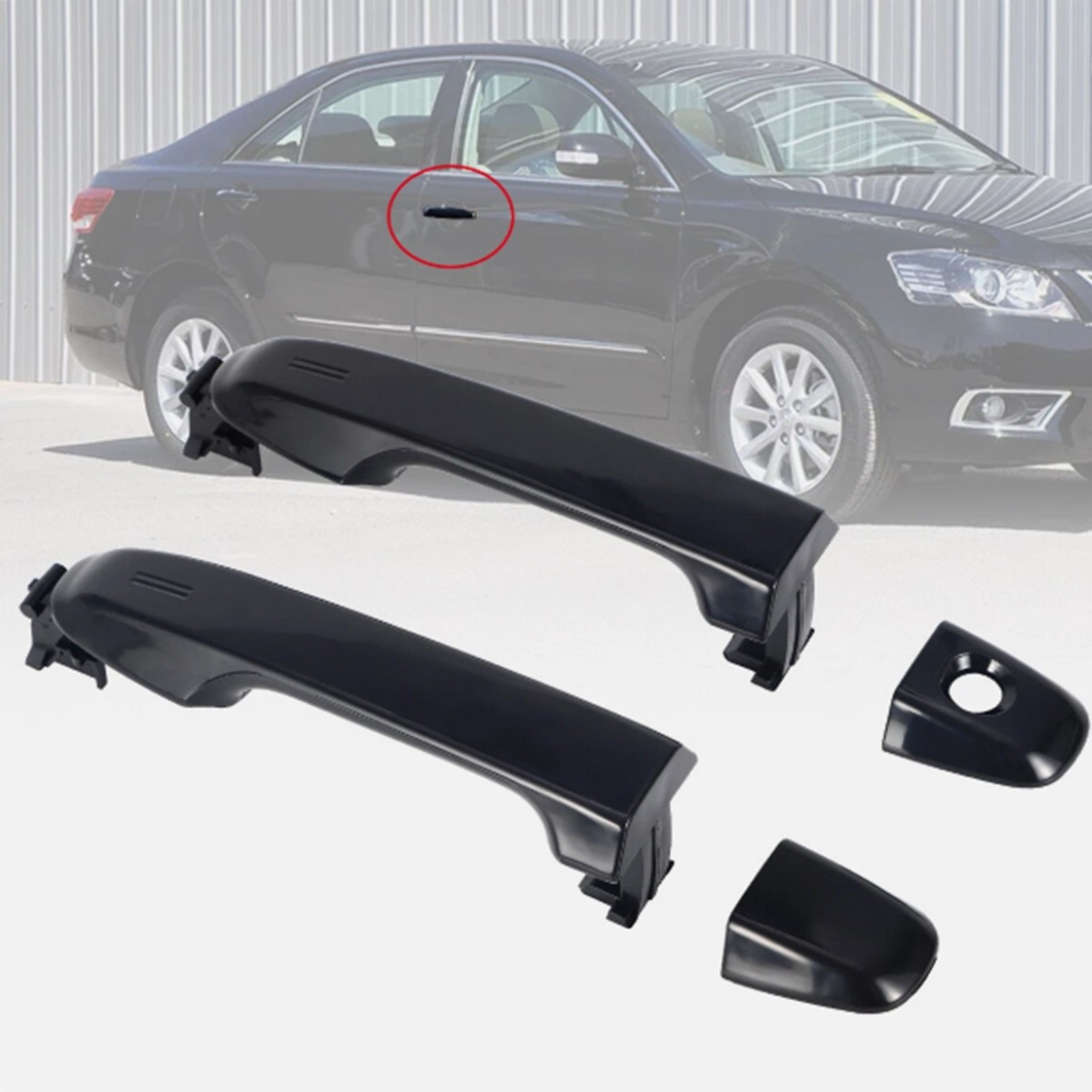 Maniglia Esterna Porta Posteriore Per Toyota Camry 2012-2017 - Sinistra O Destra, Nero