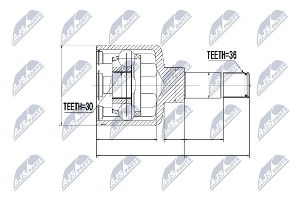 Gelenksatz Antriebswelle NTY NPW-FR-044 FüR Ford Transit Tourneo Bus V363 FCD-image