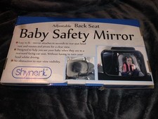 Shynerk Adjustable Back Seat Baby Safety Mirror-Open Box never used-in plastic 