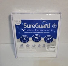 Twin 9-12” Deep SureGuard Mattress Encasement 100% Waterproof Hypoallergenic