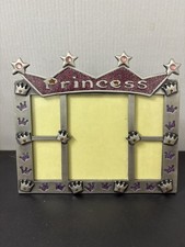 Disney Princess Connoisseur Picture Frame Silver Pink Floral 3x3
