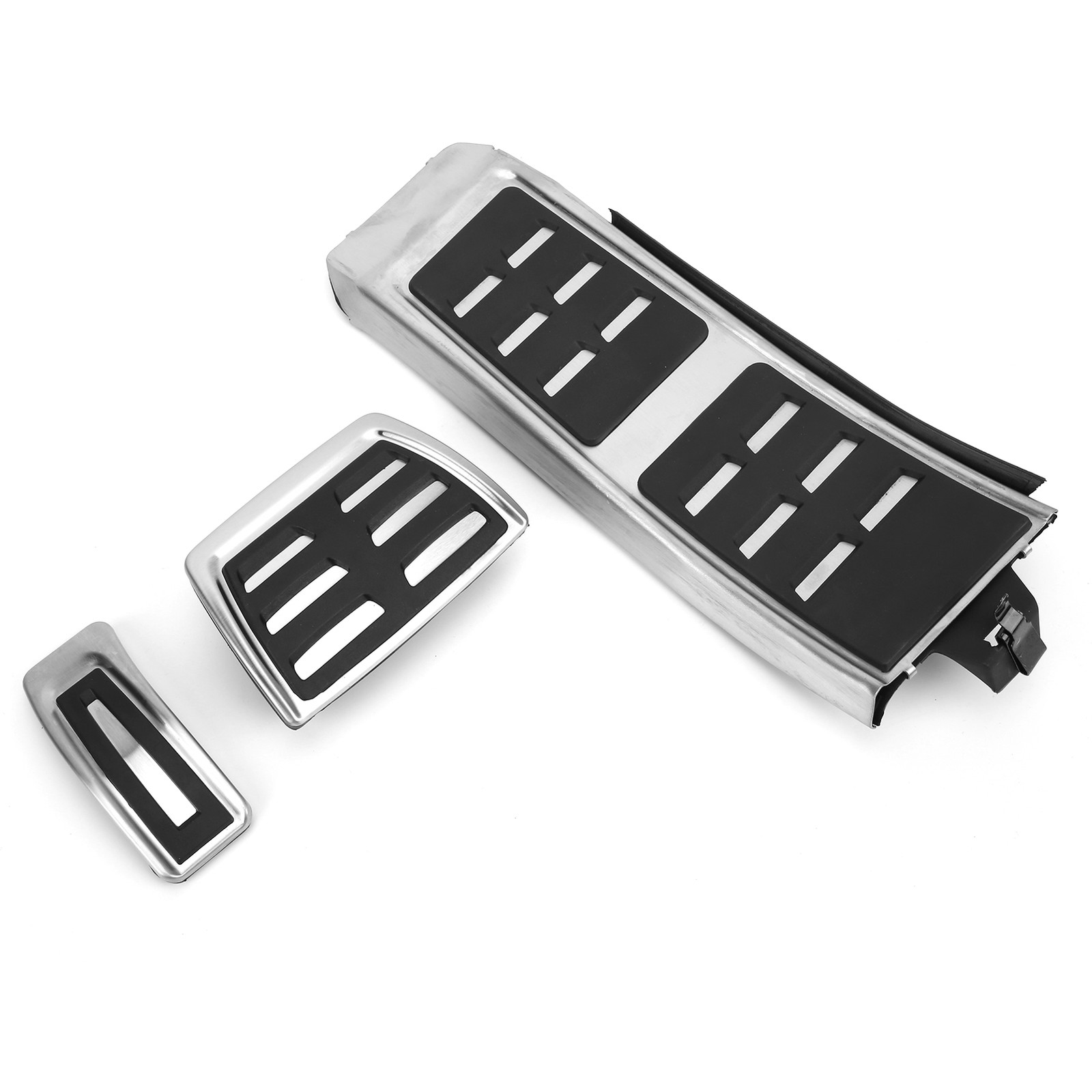 3PCS Accelerator Brake Reast Pedal Stainless Steel For A4 B8 /S4RS4 LHD
