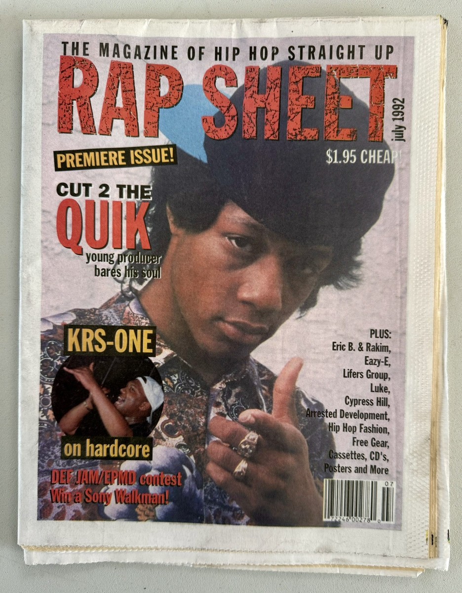 Rap Sheet Magazine of Hip Hop Straight Up #1 Premier Issue July