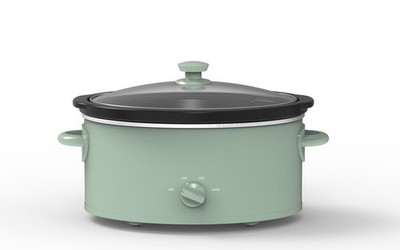 6 Quart Slow Cooker, Green Sage