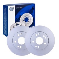 2X Hella Bremsscheiben 284Mm Vorne Passend FüR Mercedes 124 E-KLASSE 5210