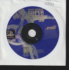 Jeremy McGrath Super Cross 98 Sony PlayStation 1 Sleeved Video Game No Case