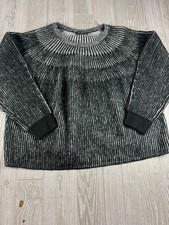 Lane Bryant Black And Gray Knit Sweater Size 26/28 Womens