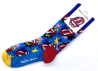 Happy Socks Rolling Stones Unisex Novelty Women's 5.5-9.5 Men's 4.5-7.5 NWT