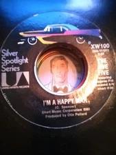 Jive Five, I'm a Happy Man/The Showmen, I'm a Happy Man~Silver Spotlight 45 +slv