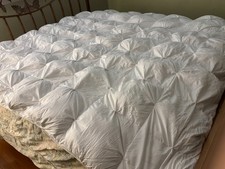 Queen Down Comforter 90x87 RDS Certified Feather Duvet Insert OEKO  TEX Cotton