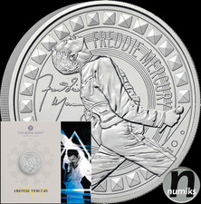 FREDDIE MERCURY - Musiklegenden - Gro&szlig;britannien 2025 - &pound;5 CuNi - im Blister
