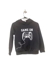 SHEIN Pullover Hoodie Boys US Size 10 Black Play Casual School