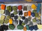 1980s-1990s GI JOE COBRA HASBRO BACKPACK ACCESSORY LOT of 45 Pieces
