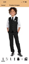 Boys' 6-Piece Formal Slim Fit Suit Set