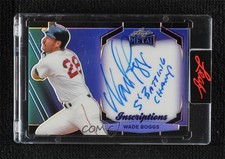 2024 Leaf Metal Sports Heroes Inscription 54/100 Wade Boggs #MI-WB2 Auto HOF 1y9