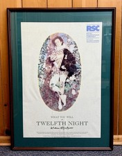 RSC Royal Shakespeare Company William Shakespeare "Twelfth Night" Framed Poster