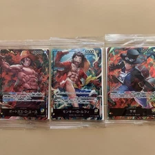 ONE PIECE Card Luffy Sabo Ace ST13-001 002 003 Seven Eleven PROMO sealed Set 3 