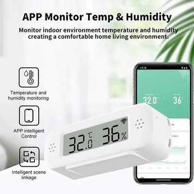 2026 New Tuya WiFi Zigbee 3.0 Temperature Humidity Sensor App Remote Monitor Lot