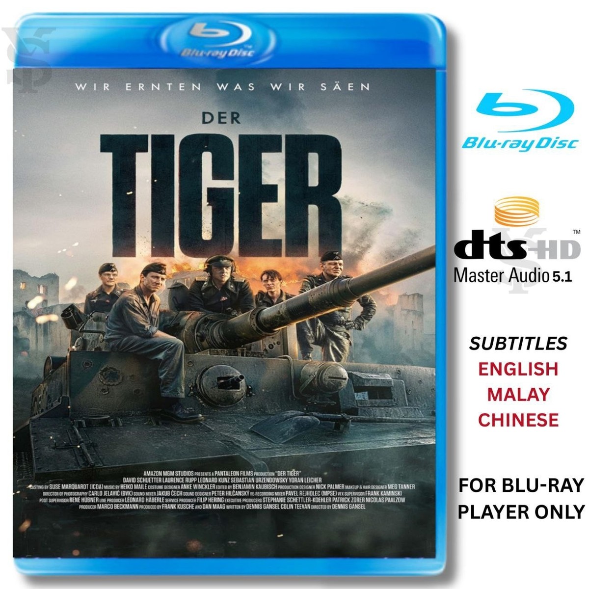 Der Tiger (2025) New & Sealed | English Subs Blu-Ray | Action/War
