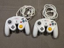 Lot Of 2 Nintendo GameCube White Wired Controller GameStop Tested Works