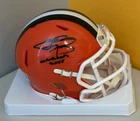 Johnny Manziel Signed Browns Speed Mini Helmet Cleveland Sucks Beckett W BAS COA