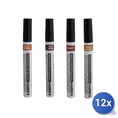 12x Maurer Filzstift Für Lackstift Holz Kirschbaum